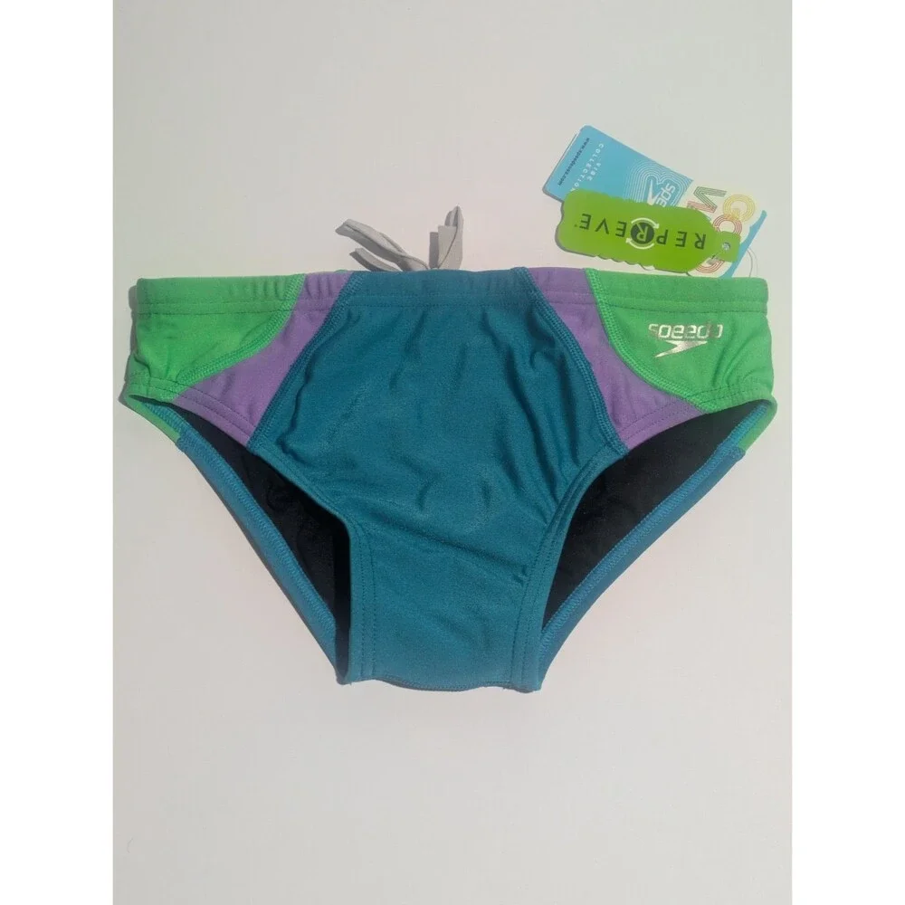Speedo Eco Endurance Colorblock Aquarium Swim Brief‎ Men's 30
